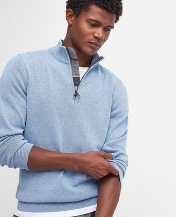 Barbour Cotton Half Zip Pullover | Blue