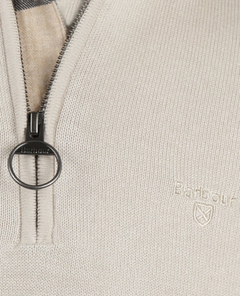 Barbour Cotton Half Zip Pullover | Beige