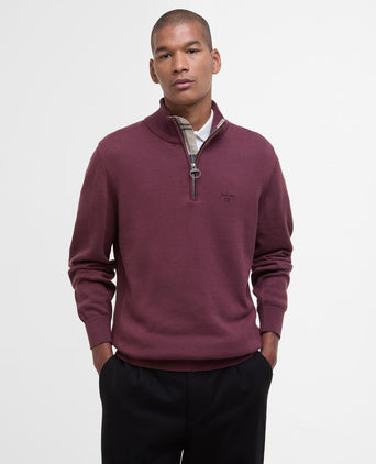 Barbour Cotton Half Zip Pullover | Red