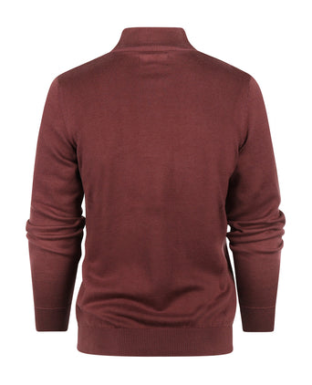 Barbour Cotton Half Zip Pullover | Red
