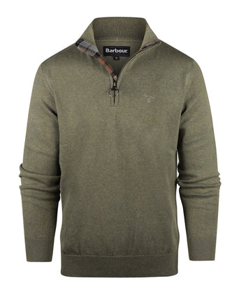 Barbour Cotton Half Zip Pullover | Green