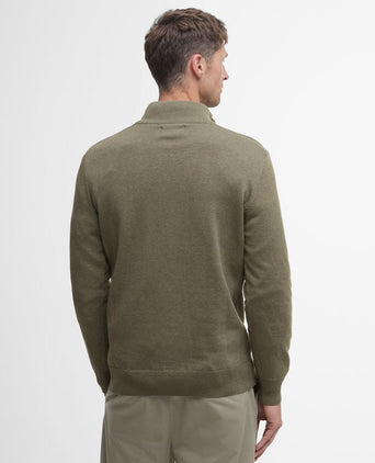 Barbour Cotton Half Zip Pullover | Groen