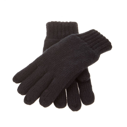Warm Wool Mix Gloves | Black