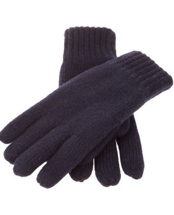 Warme Wolmix Handschoenen | Navy Blauw