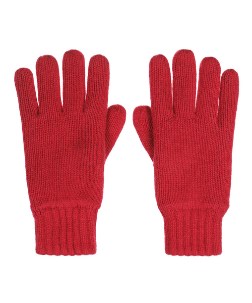 Warm Wool Mix Gloves | Red