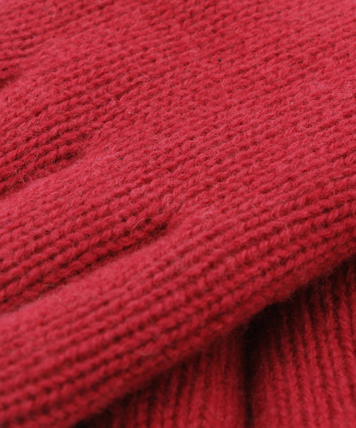Warm Wool Mix Gloves | Red