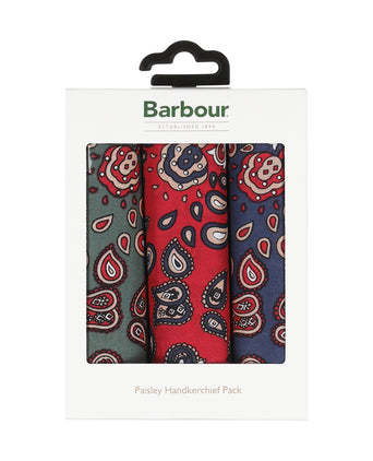 Barbour Handkerchief 3-pack | Paisley Hankies