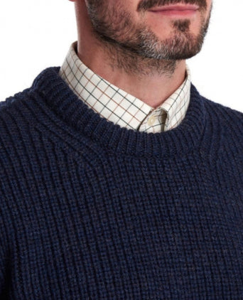 Barbour Pull New Tyne Crew | Denim Blauw