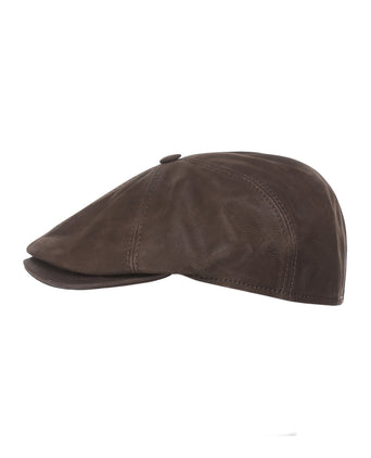 Cap Leer pet | Bruin