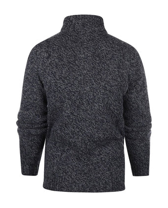 Fisherman Zip-up Sweater | Blue