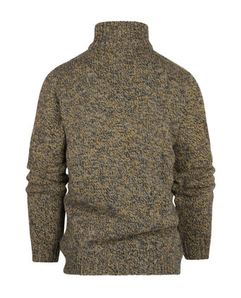 Fisherman Zip-up Sweater | Green