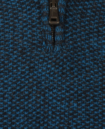 Sweater with zipper | Blue