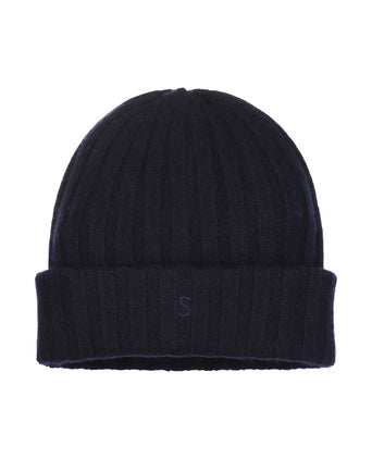 Stetson Beanie Cashmere | Navy Blauw