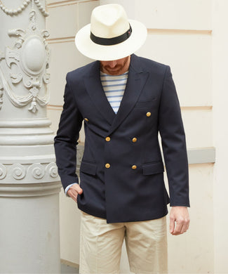 Double breasted blazer | Navy Blue Double breasted blazer | Navy Blue