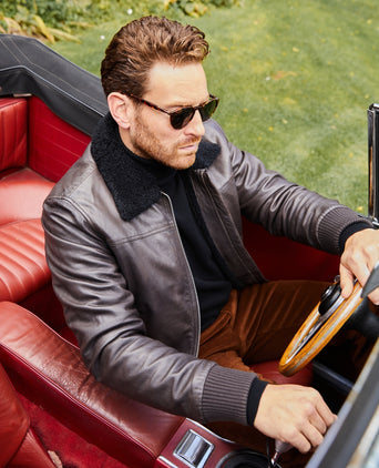 Wellington Leather Pilot Jacket Belen | Brown