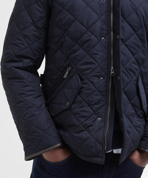 Barbour Quilted jacket Powell | Navy Blauw
