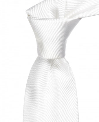 Uni Zijden stropdas | Wit
