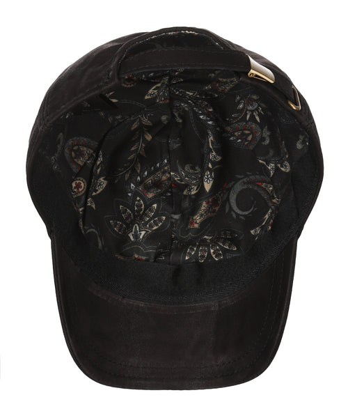 Baseball Cap Leather | Black