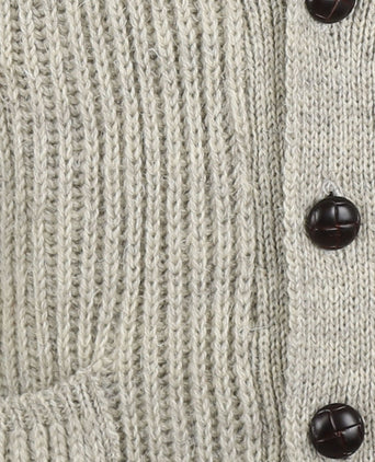 Swaledale Button Cardigan | Beige