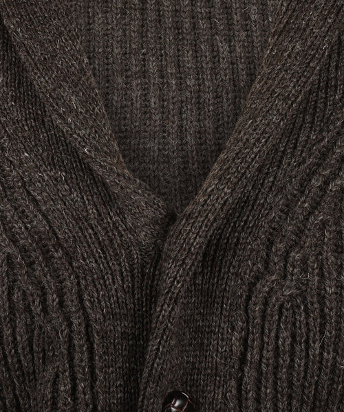 Swaledale Button Cardigan | Brown