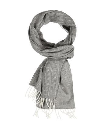 Scarf Wool 180x30 | Grey