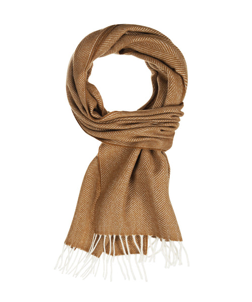 Scarf Wool 180x30 | Brown