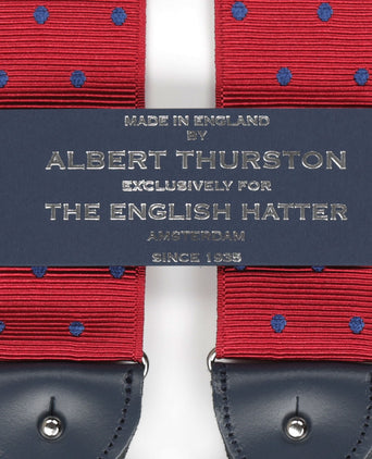 2-in-1 Bretels met clips en patten | Rood