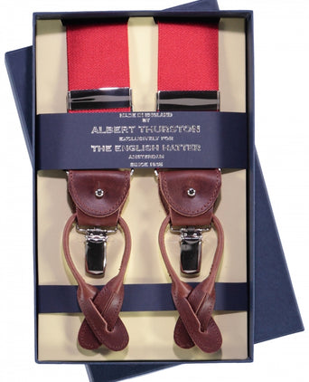 2-in-1 Braces with Clips and Straps | Red