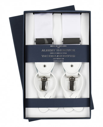 2-in-1 Braces with Clips and Straps | White