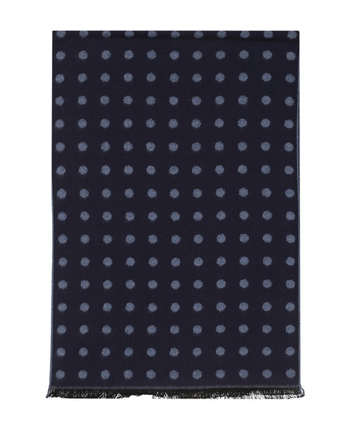 Viscose Scarf with classic Print | Blue