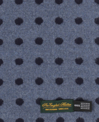 Viscose Sjaal met klassieke Print | Blauw