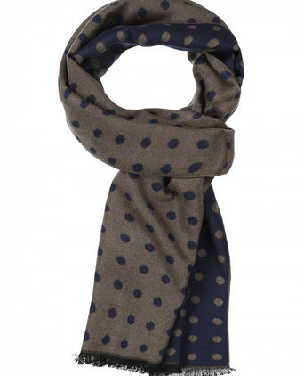 Viscose Sjaal met klassieke Print | Groen