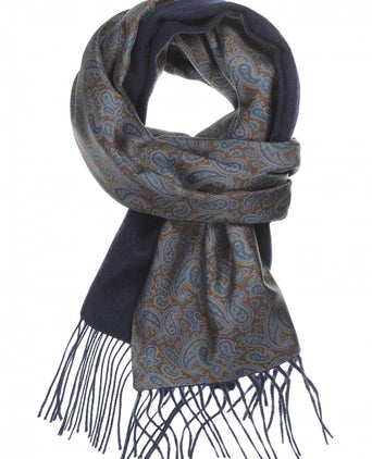 Scarf Silk and Cashmere | Brown