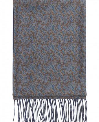 Scarf Silk and Cashmere | Brown