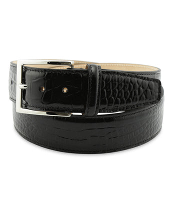 Belt Croco print | Black