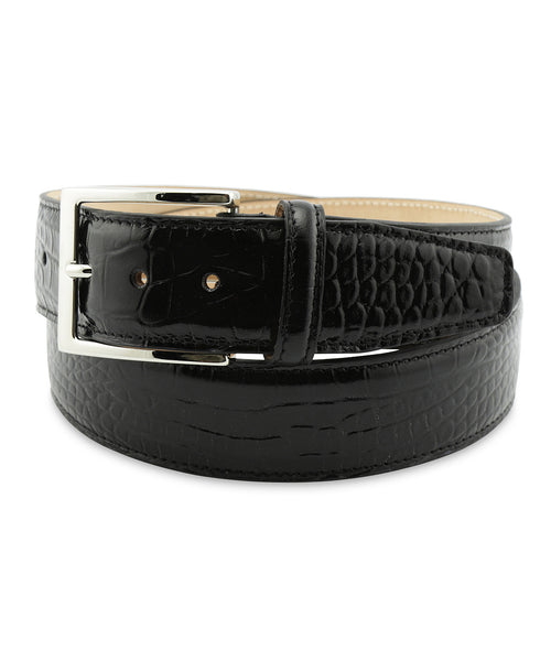 Belt Croco print | Black