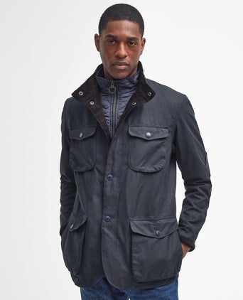 Barbour Wax jacket Ogston | Navy Blue