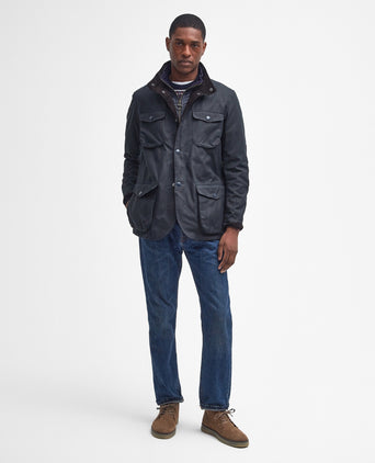 Barbour Wax jacket Ogston | Navy Blue
