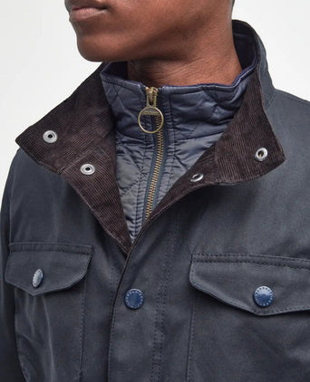Barbour Wax jacket Ogston | Navy Blue