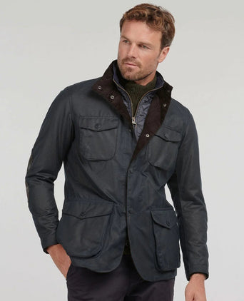 Barbour Wax jacket Ogston | Navy Blue