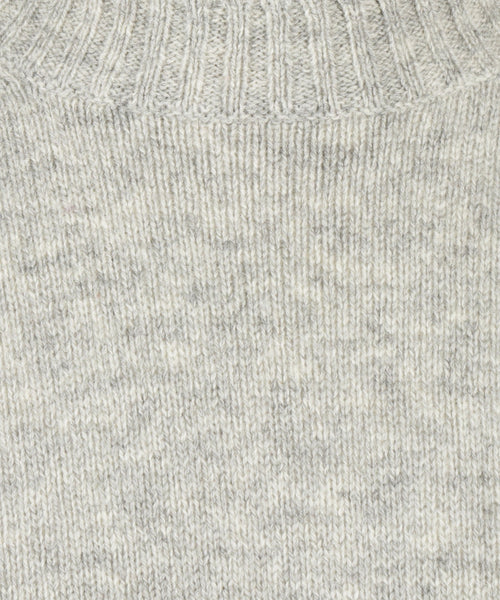 Alan Paine Shetland Crew Neck Pullover | Grey