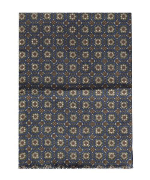 Scarf Silk and Wool | Blue