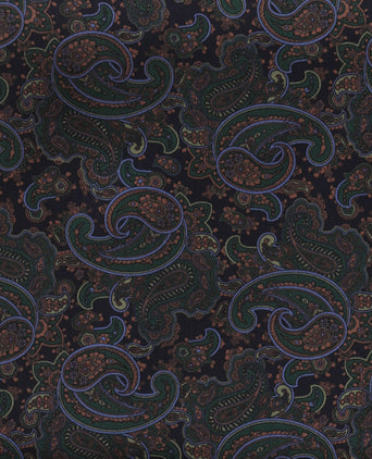 Scarf Silk and Wool | Blue