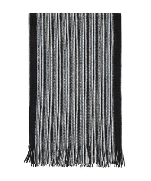 Sjaal wol gebreid 180x26 | Grijs