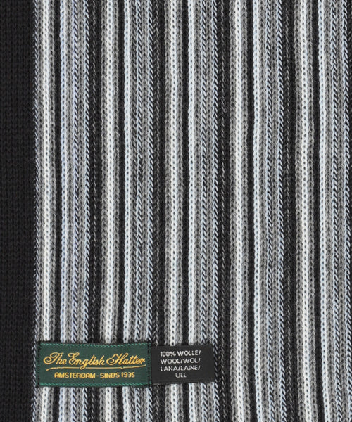 Sjaal wol gebreid 180x26 | Grijs