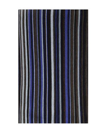 Scarf wool knitted 180x26 | Blue