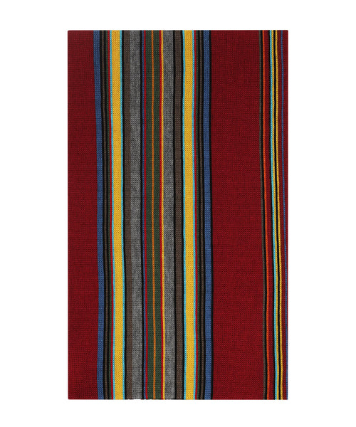 Scarf wool knitted 180x26 | Red