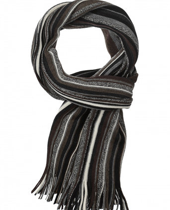 Scarf wool knitted 180x26 | Design