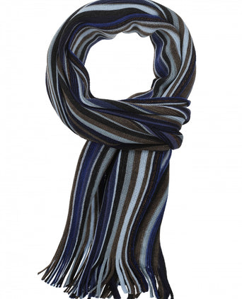 Scarf wool knitted 180x26 | Design