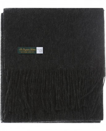 Scarf lambswool 190x48 | Anthracite Grey